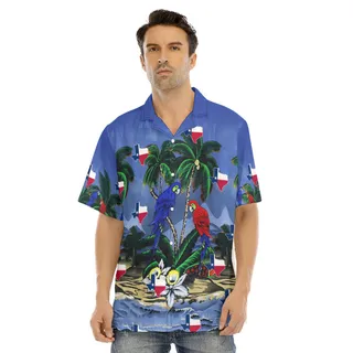 Texas Parrots Funky Hawaiian Shirt