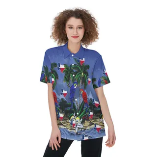 Texas Parrots Tropical Hawaiian Shirt