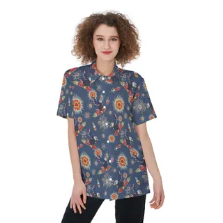 Proud America Eagle Hawaiian Shirt For Women