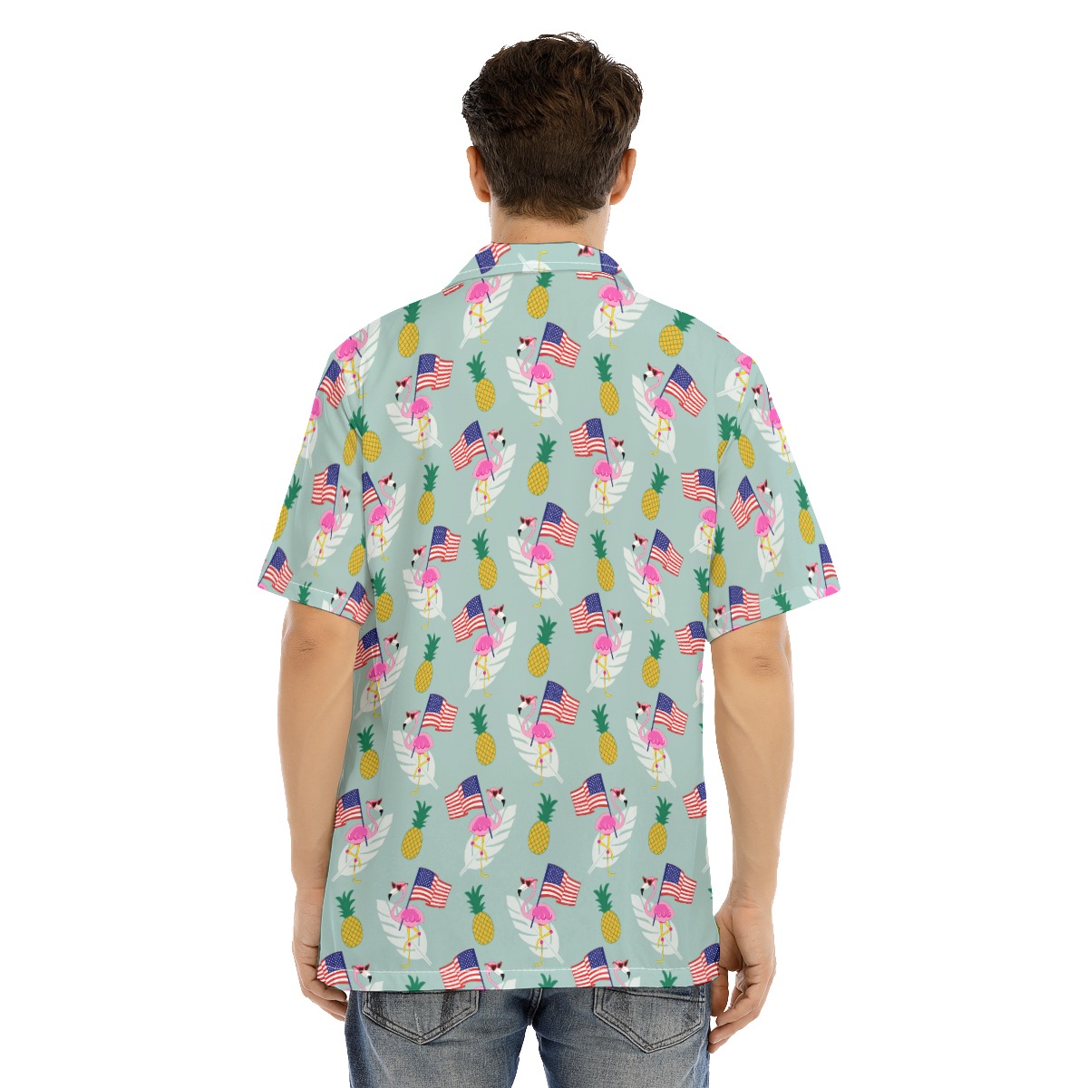 Flamingo 4th Of July Hawaiian Shirt