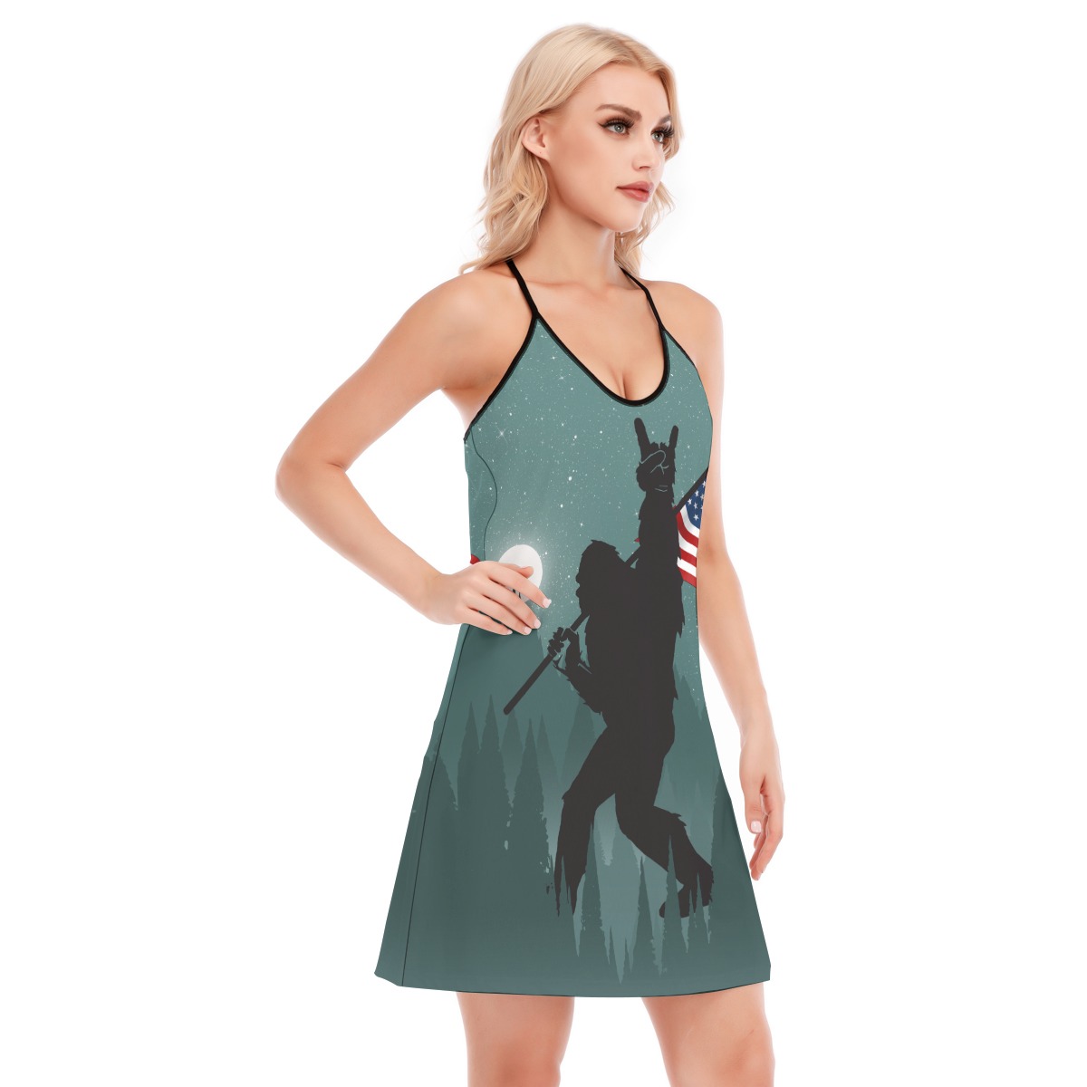 Cool Big Foot Hawaiian Dress For Women