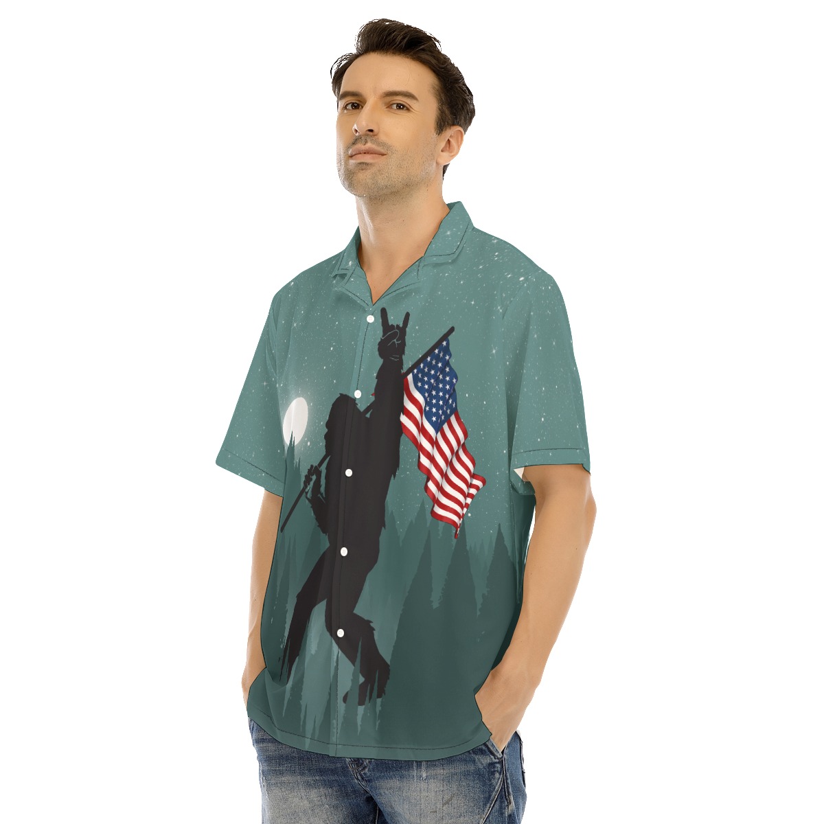 Awesome Big Foot Hawaiian Shirt