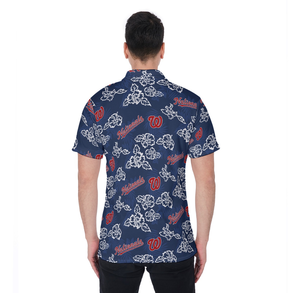 Washington Nationals Hawaiian Polo Shirt For Men
