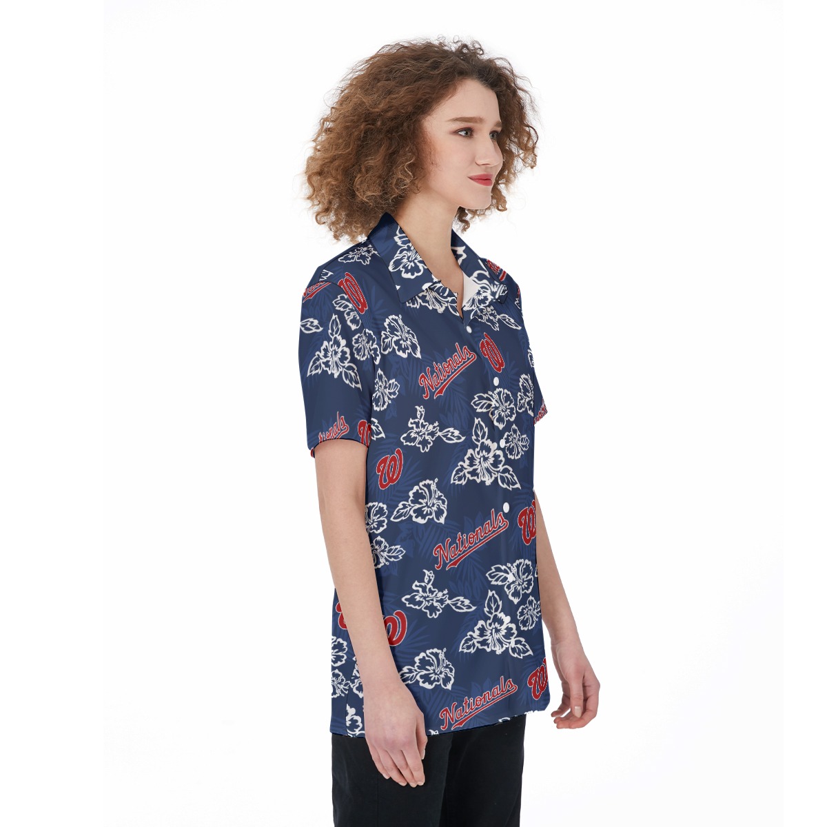 Washington Nationals Hawaiian Women Shirt