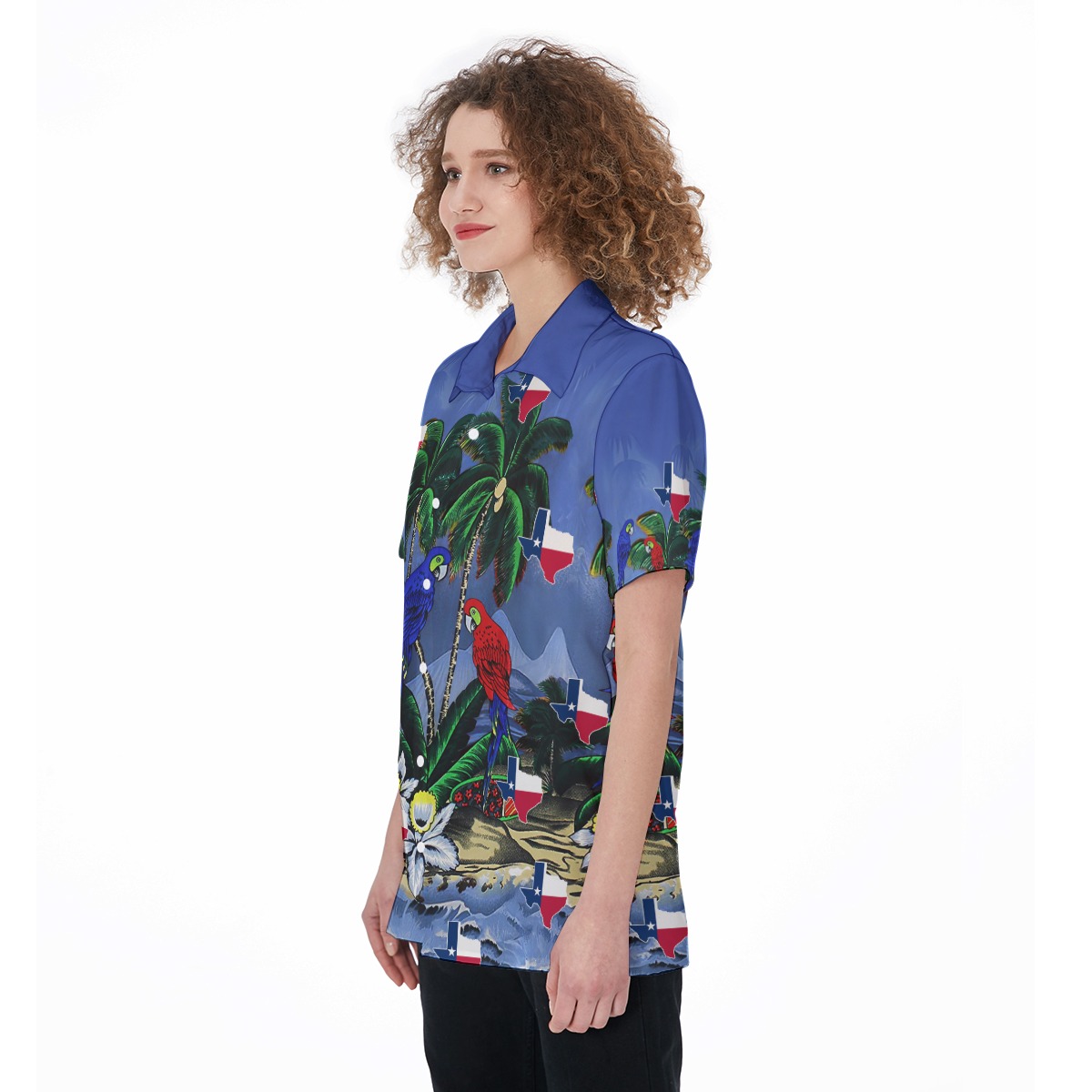 Texas Parrots Tropical Hawaiian Shirt