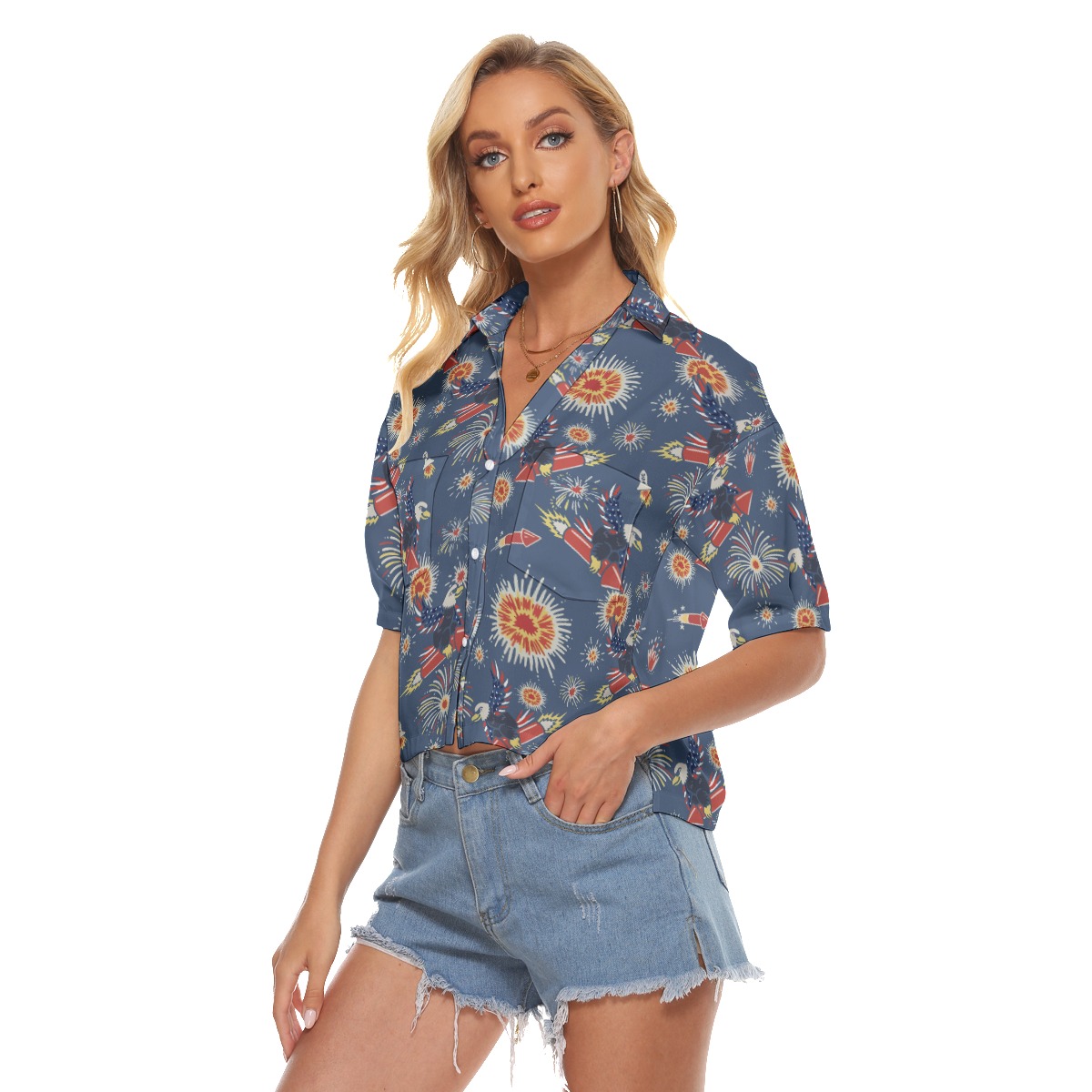 American Eagle Hawaiian Crop Top For Women