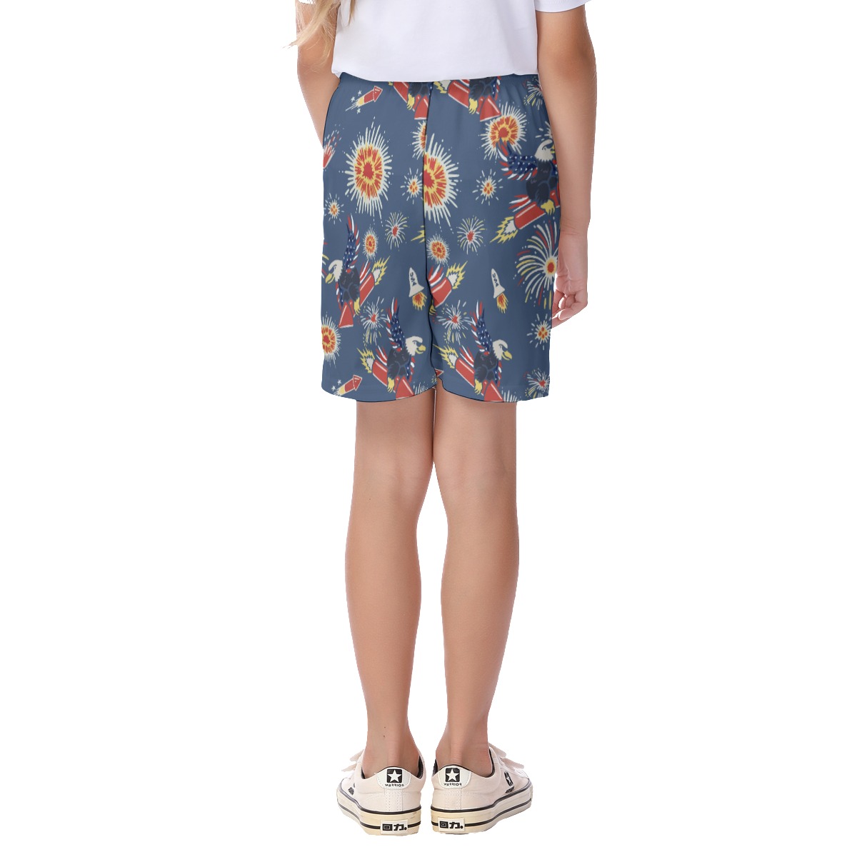 Happy Independent Day Hawaiian Shorts For Kids