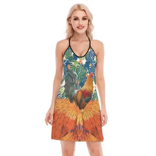 Chicken Hawaiian Beach Dress For Summer