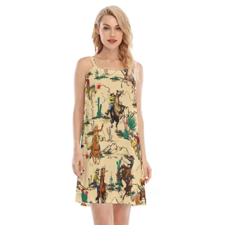 Horse Riding In The Desert Hawaiian Cami Dress