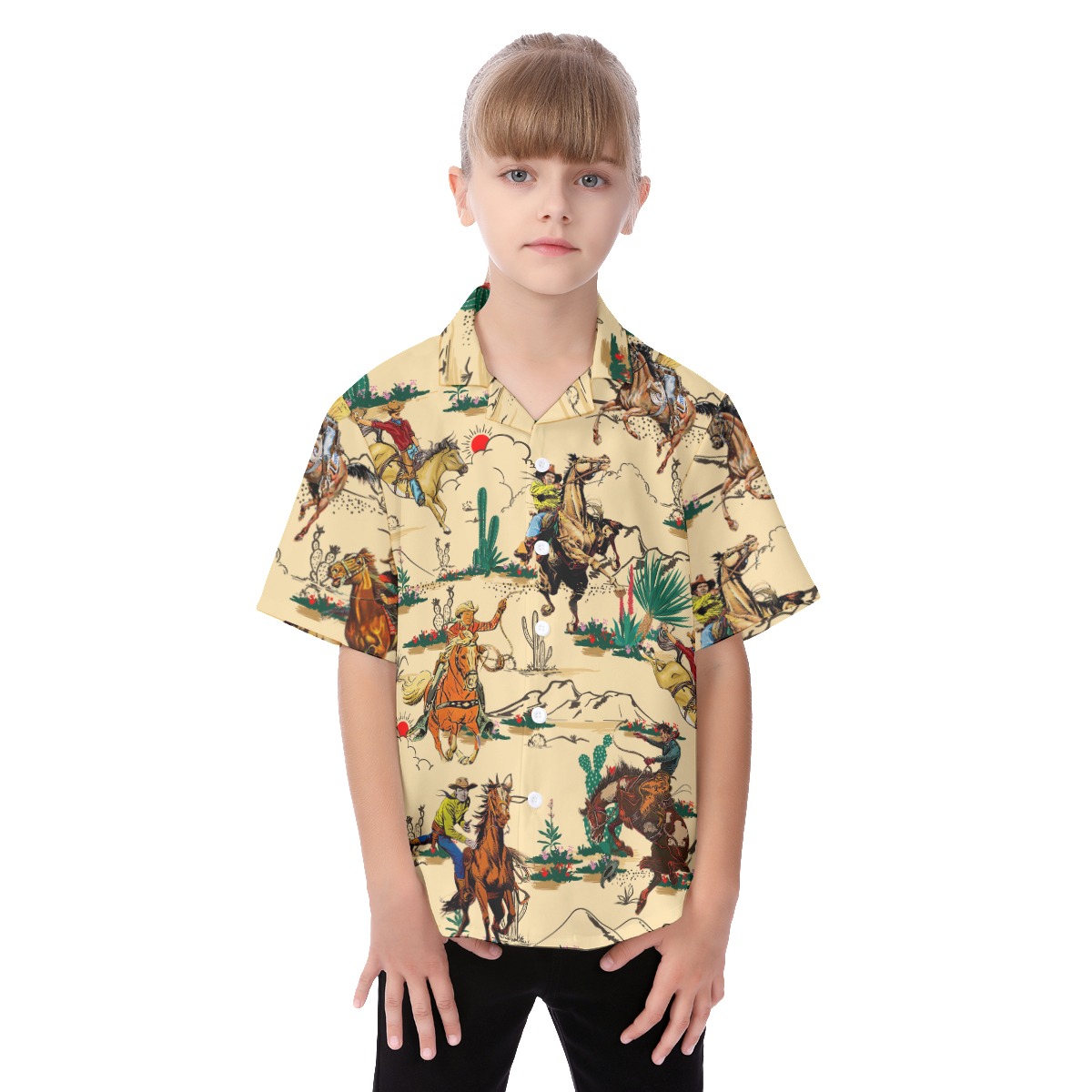 Horse Riding In The Desert Shirt For Kids - variant image 1