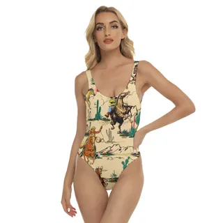 Horse Riding In The Desert Summer Swimsuit