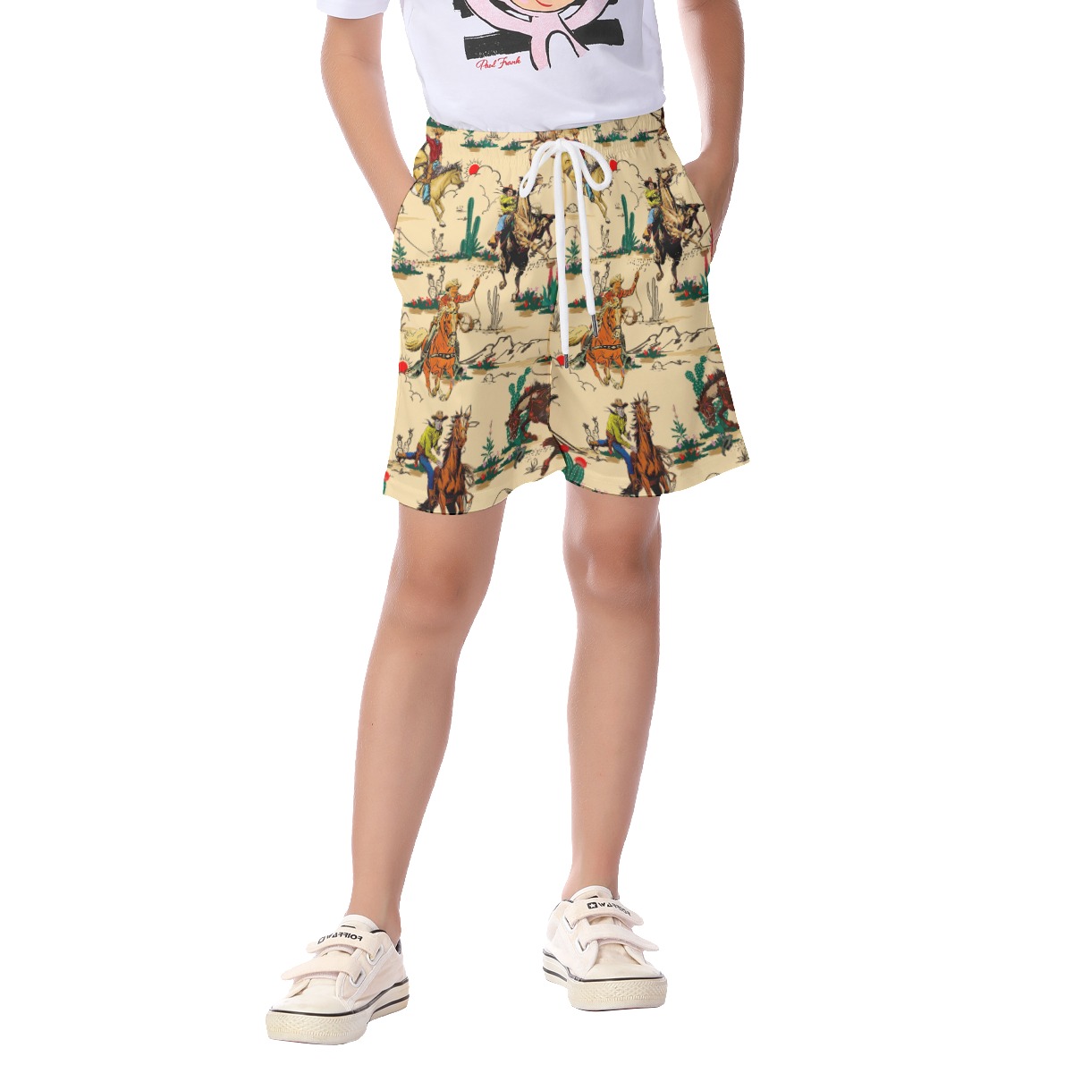 Horse Riding In The Desert Shorts For Kids - variant image 1