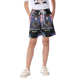 Patriotism American Eagle Beach Short For Kid