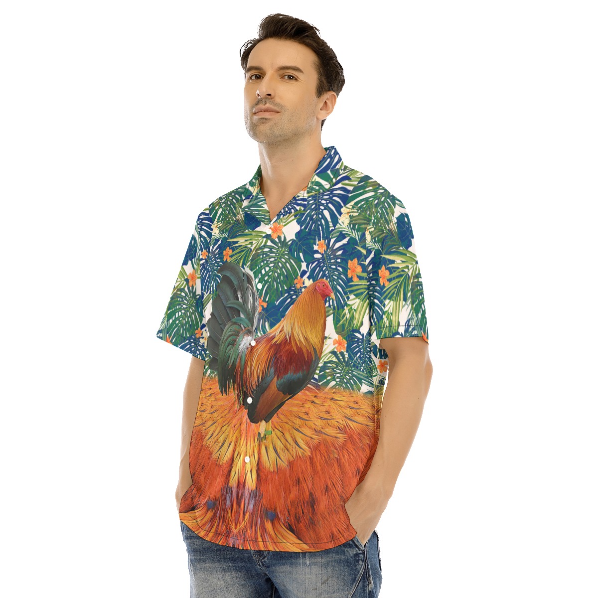Chicken Hawaiian Shirt For Men