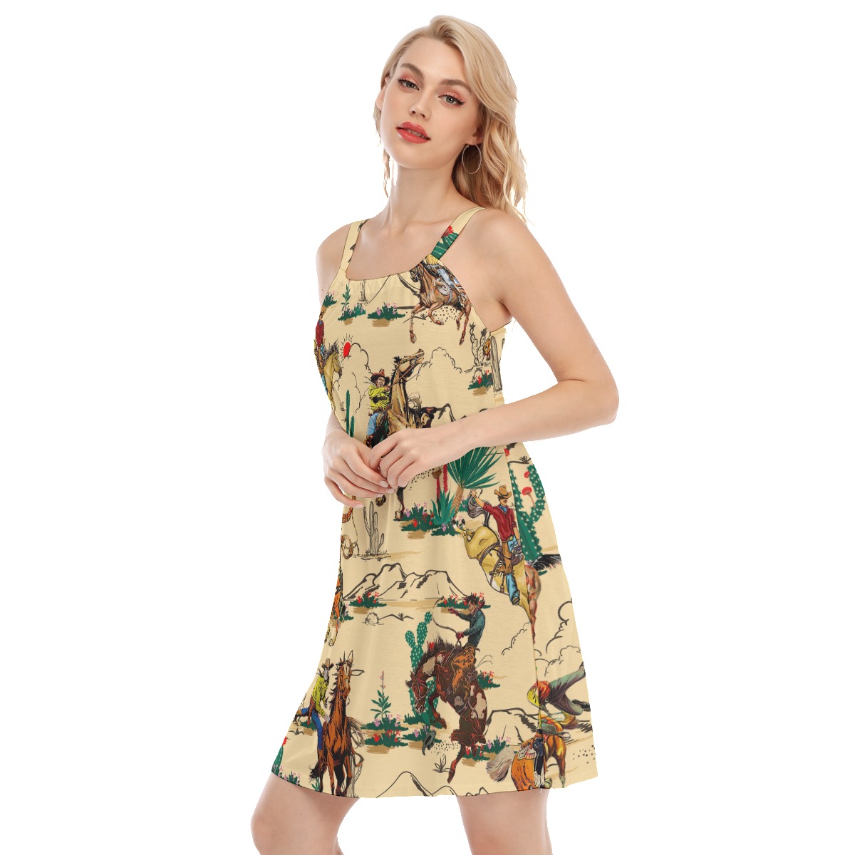 Horse Riding In The Desert Hawaiian Cami Dress