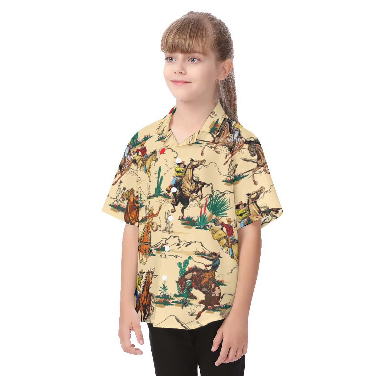 Horse Riding In The Desert Shirt For Kids