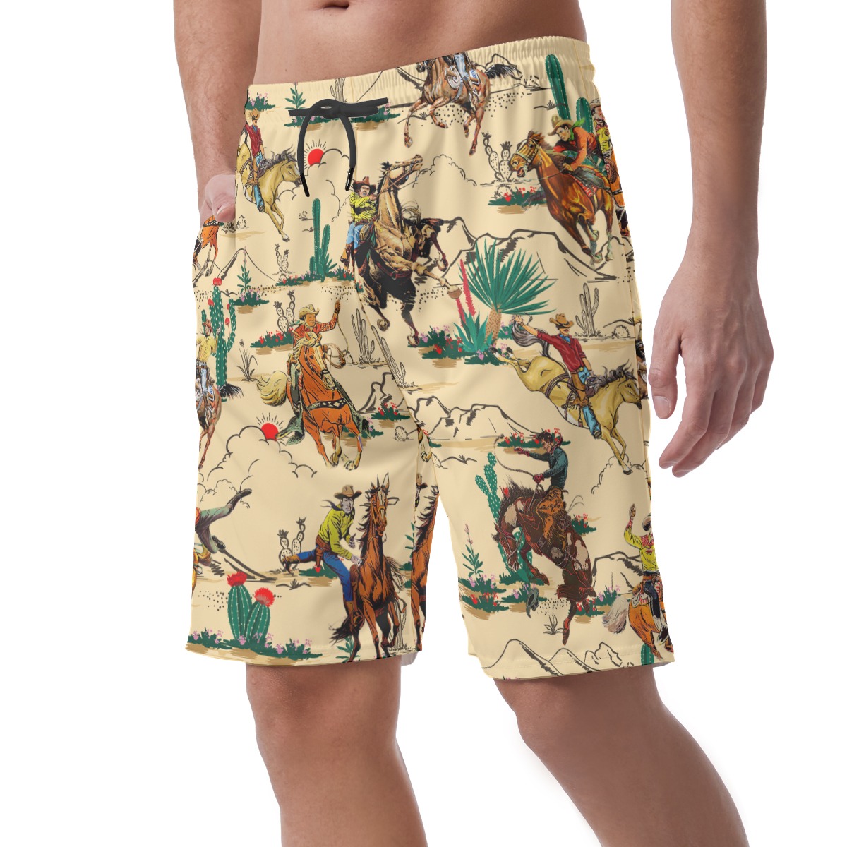 Horse Riding In The Desert Men's Shorts