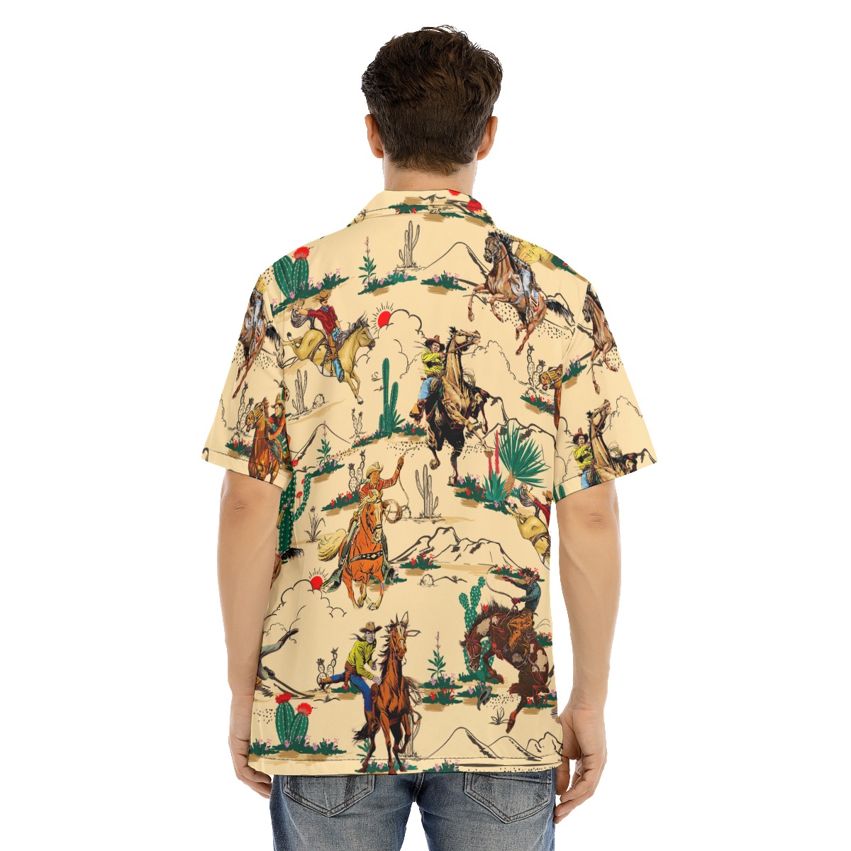 Horse Riding In The Desert Hawaiian Shirt