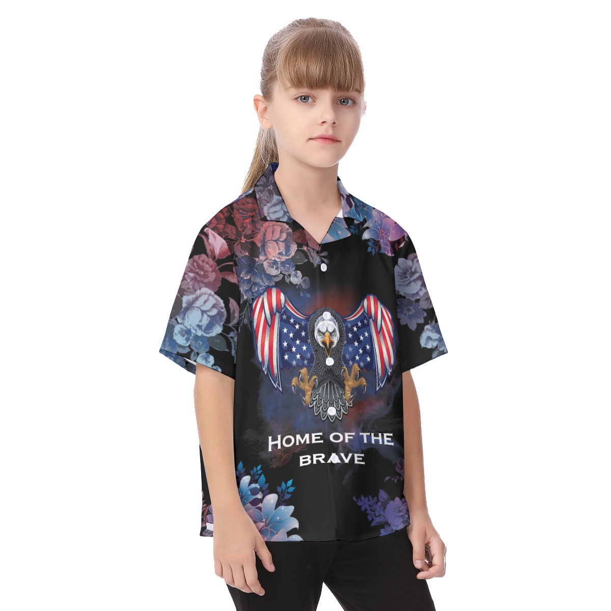 4th Of July American Eagle Hawaiian Shirt For Kid