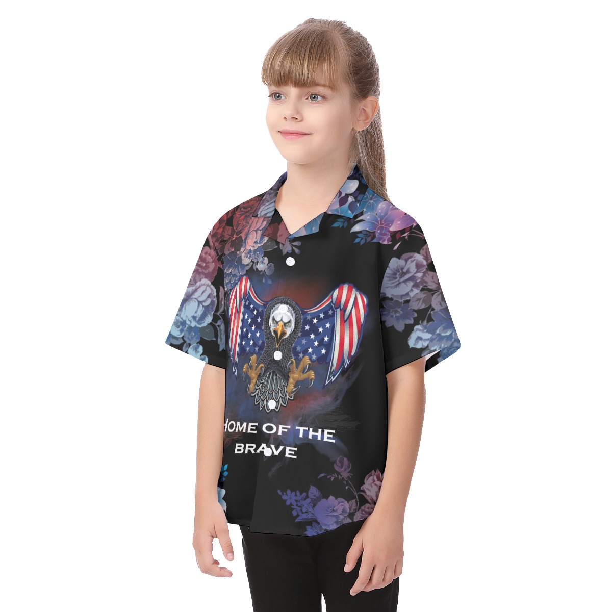 4th Of July American Eagle Hawaiian Shirt For Kid