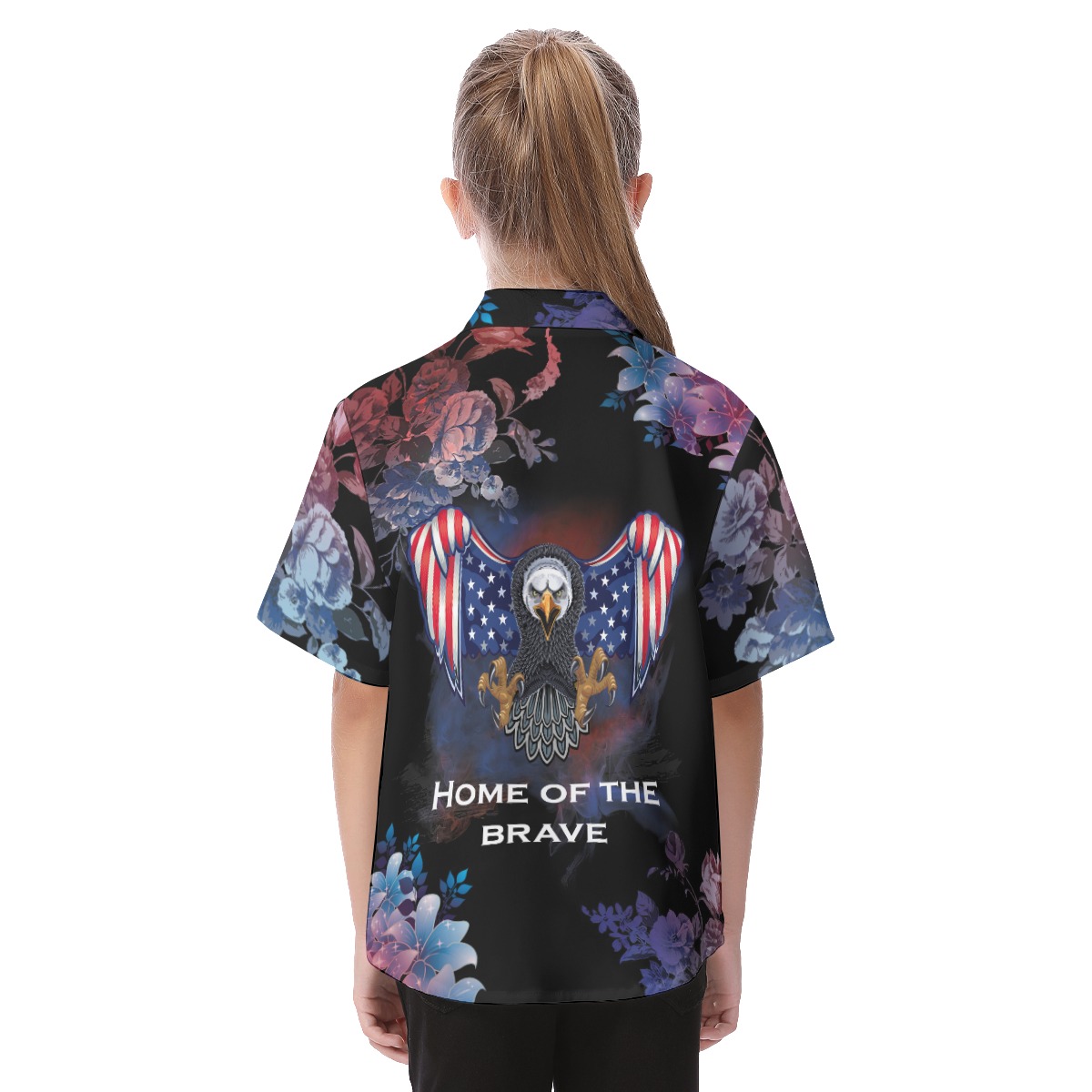 4th Of July American Eagle Hawaiian Shirt For Kid