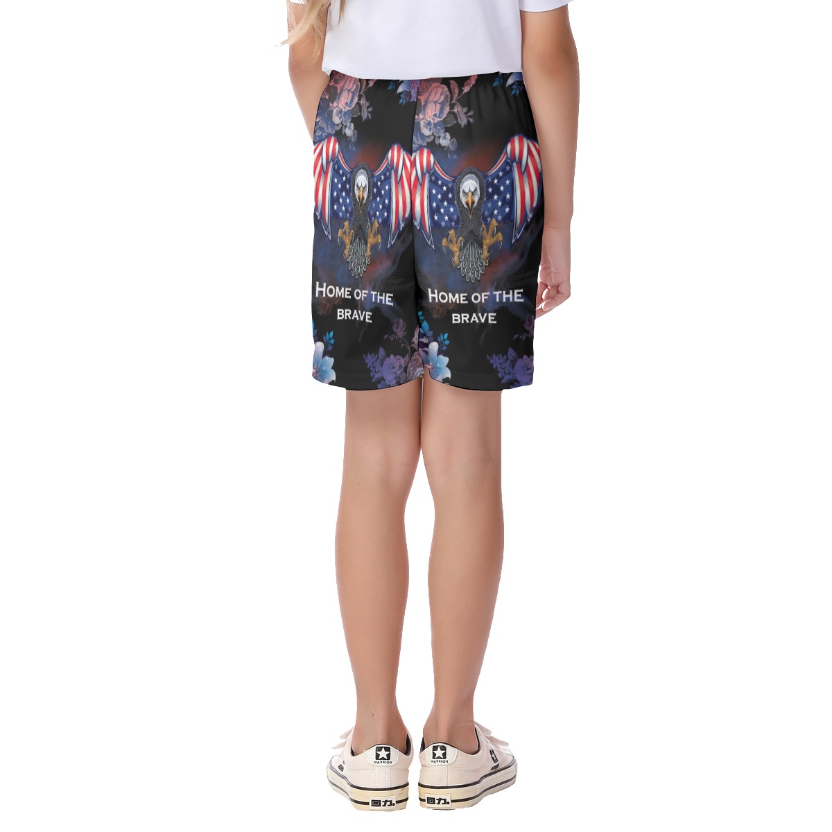 Patriotism American Eagle Beach Short For Kid
