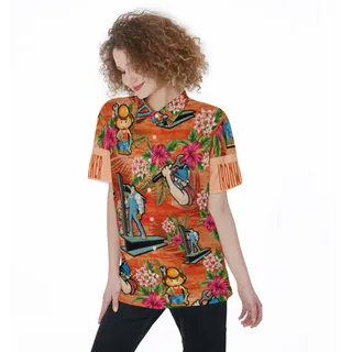 Iron Worker Hawaiian Women Shirt