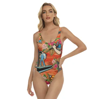 Iron Worker Hawaiian Swimsuit