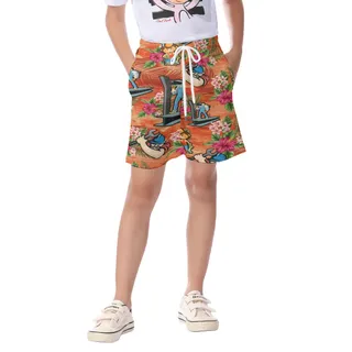 Iron Worker Hawaiian Kids Summer Shorts