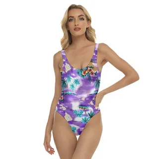 Island Map Hawaiian Swimsuit