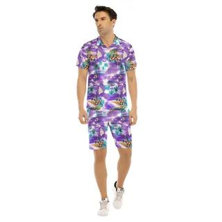 Island Map Hawaiian Shirt And Shorts For Men