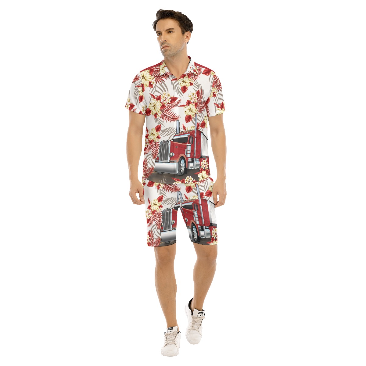 Trucker Dad Hawaiian Shirt And Shorts - variant image 1
