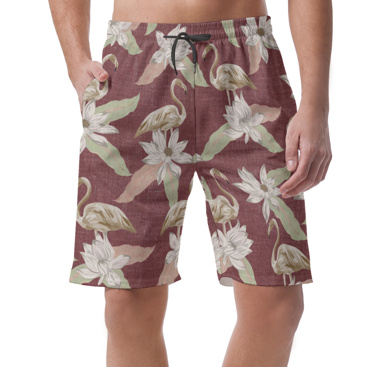 Vintage Flamingo Aloha Beach Shorts - variant image 1