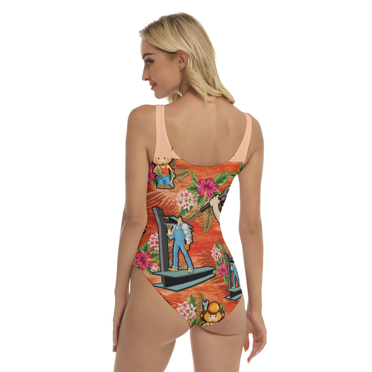 Iron Worker Hawaiian Swimsuit