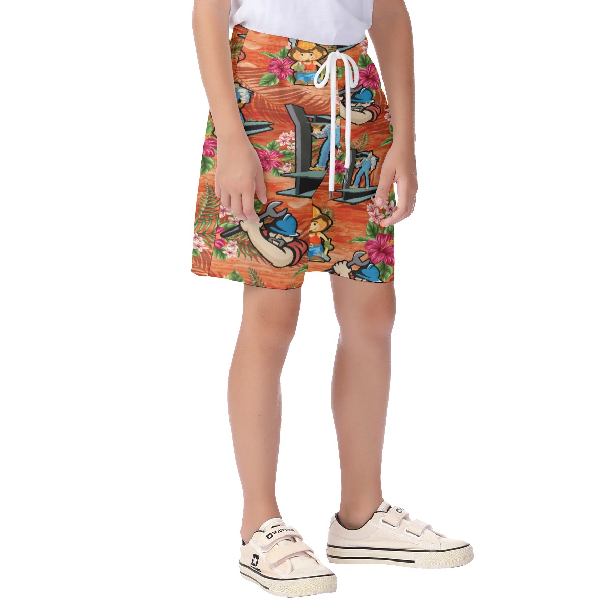 Iron Worker Hawaiian Kids Summer Shorts