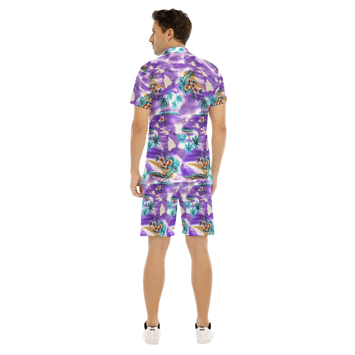 Island Map Hawaiian Shirt And Shorts For Men