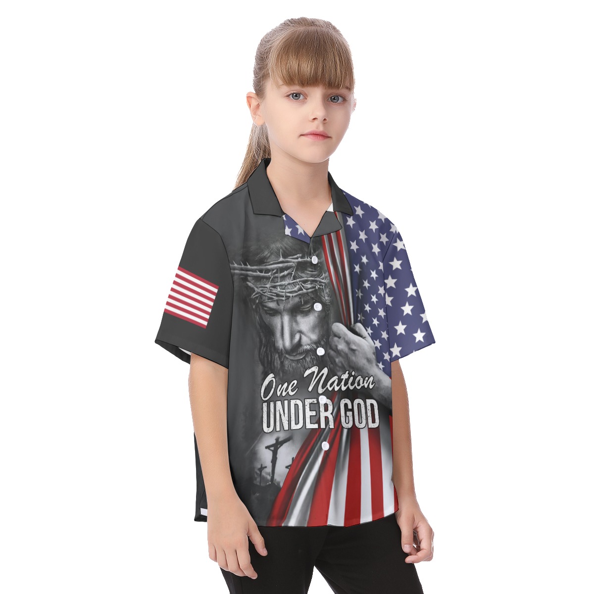 American God Kid's Hawaiian Shirt