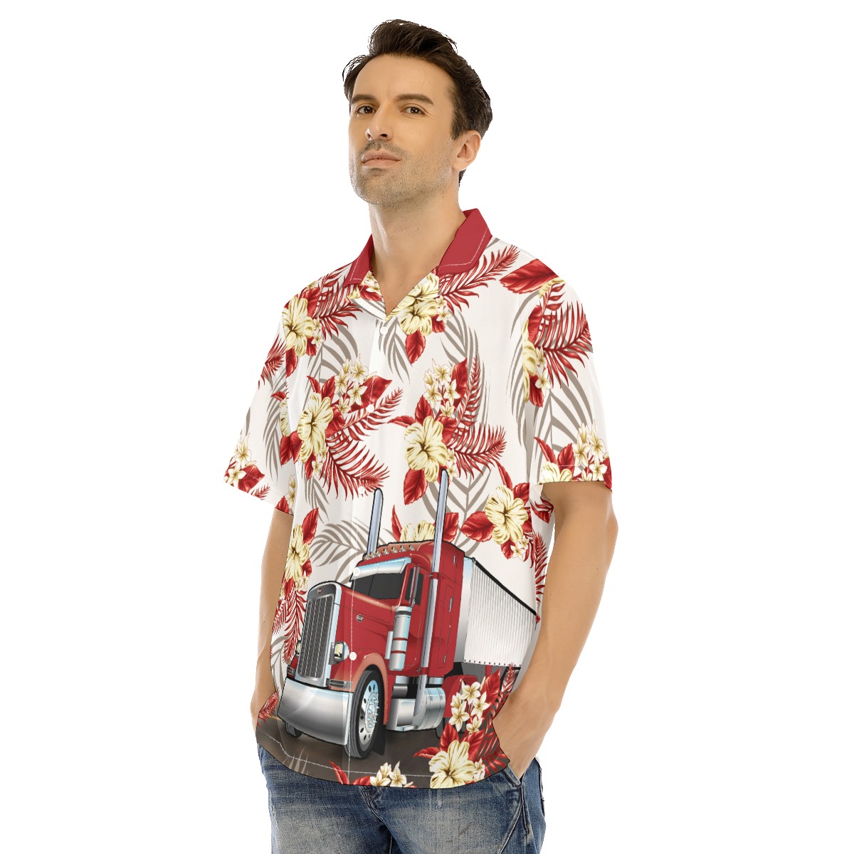 Trucker Hawaiian Shirt | Hi Vis Hawaiian Shirt For Trucker