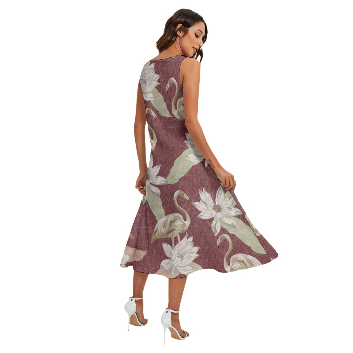 Tropical Flamingo Aloha Dress For Women