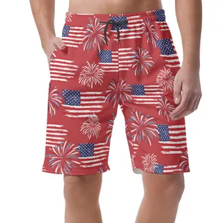 American Patriotic Summer Beach Shorts