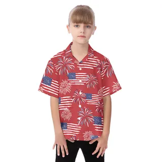 American Summer Patriotic Hawaiian Shirt