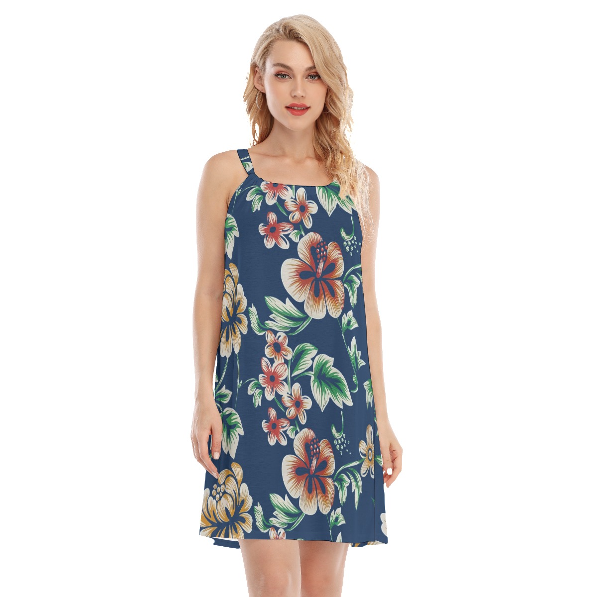Floral Vintage Tropical Hawaiian Dress - variant image 1
