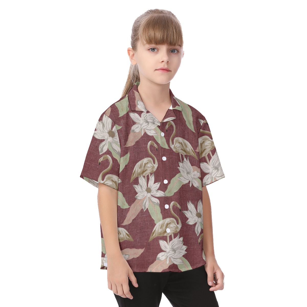 Flamingo Vintage Kid's Aloha Shirt