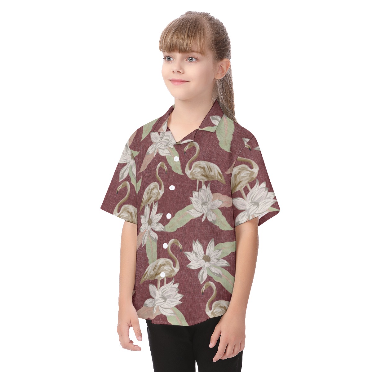 Flamingo Vintage Kid's Aloha Shirt