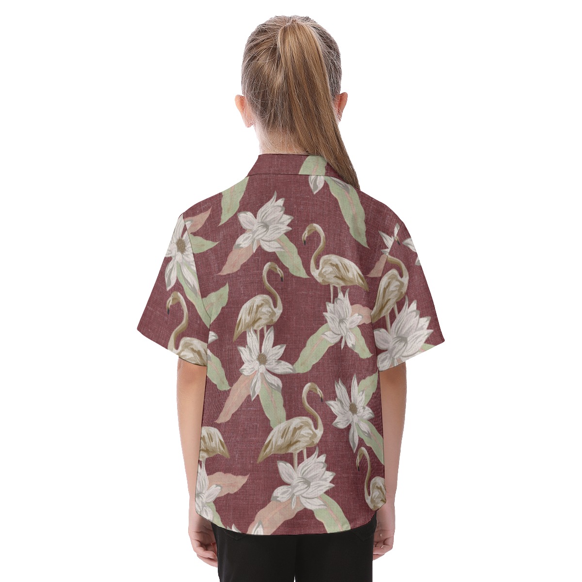 Flamingo Vintage Kid's Aloha Shirt