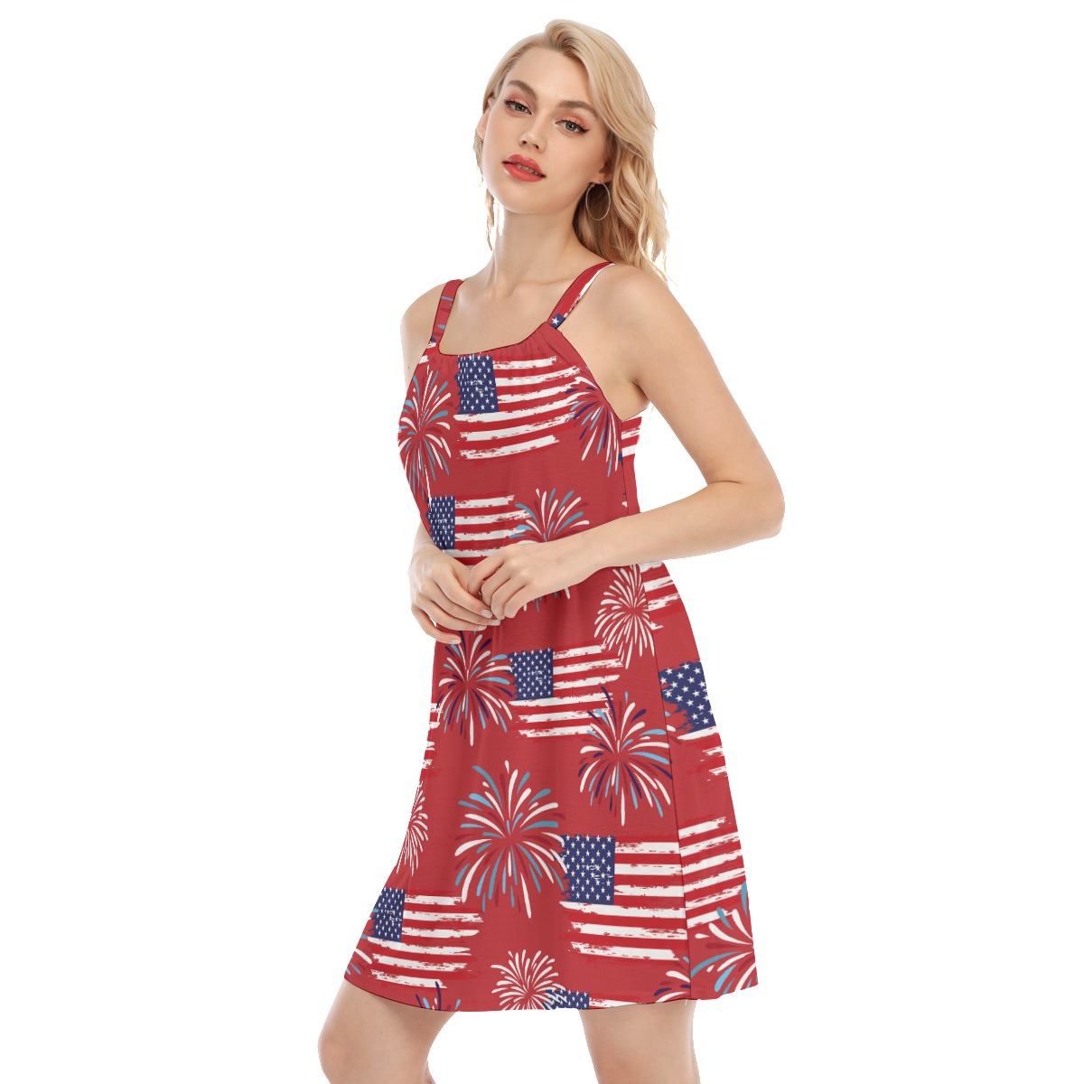 USA Patriotic Hawaiian Women's Dress