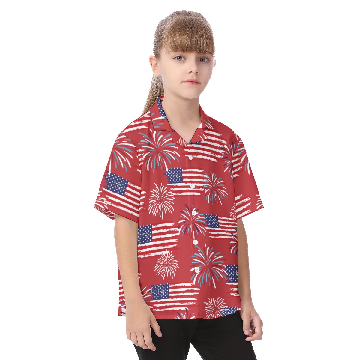 American Summer Patriotic Hawaiian Shirt