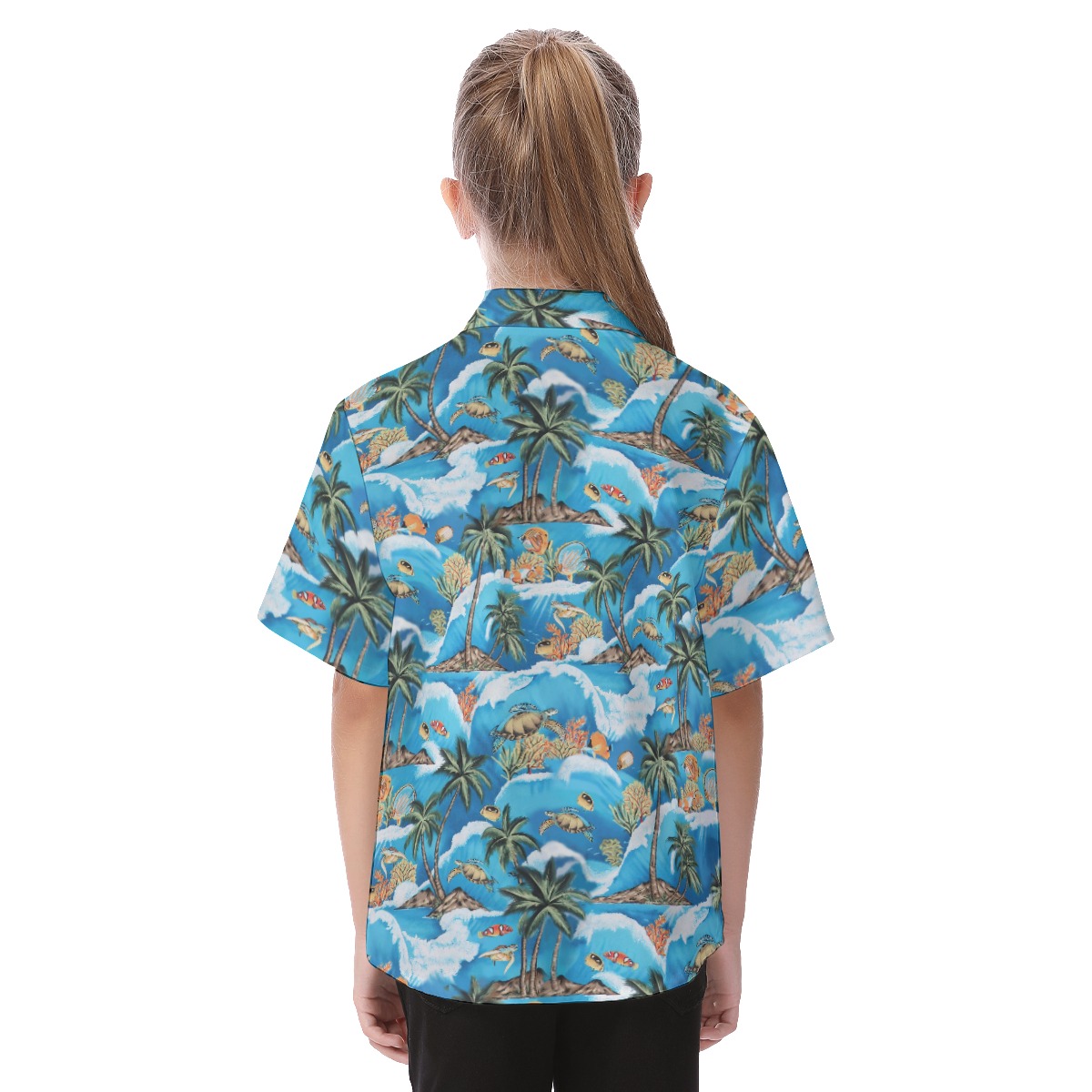 Turtle Lover Hawaiian Shirt For Kids