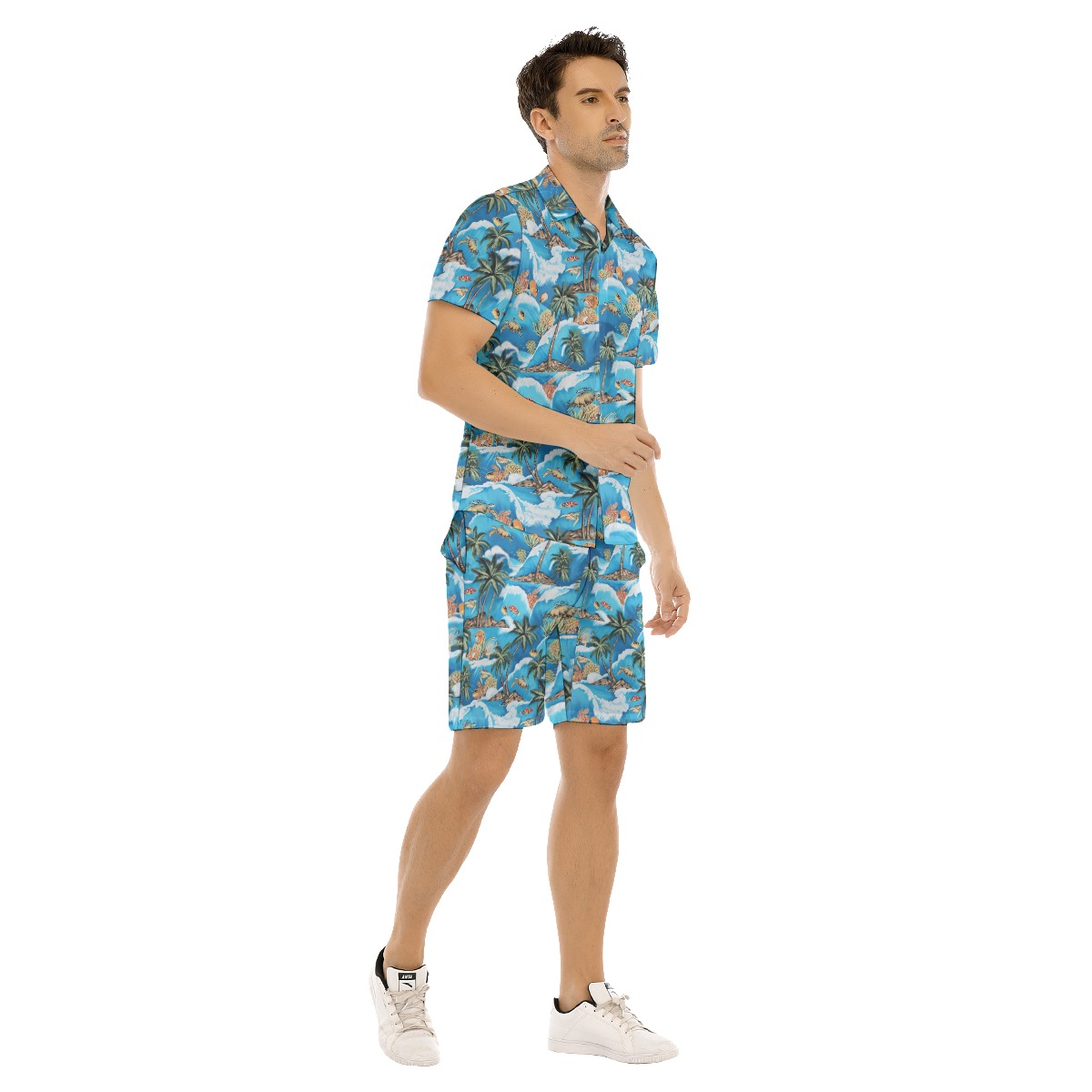 Cool Turtle Ocean Matching Hawaiian Shirt And Shorts
