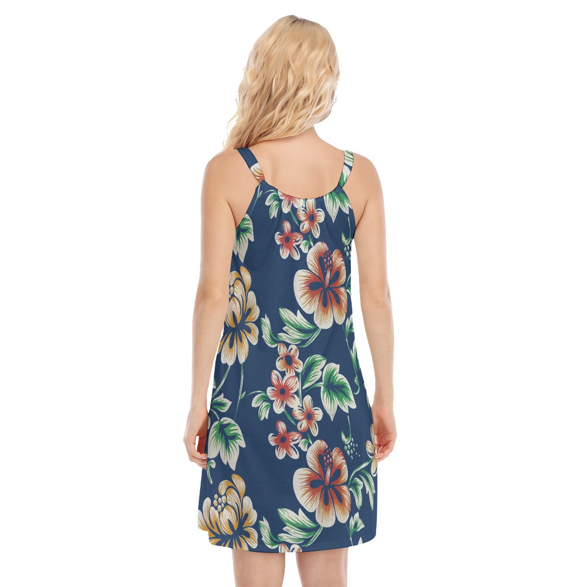 Floral Vintage Tropical Hawaiian Dress